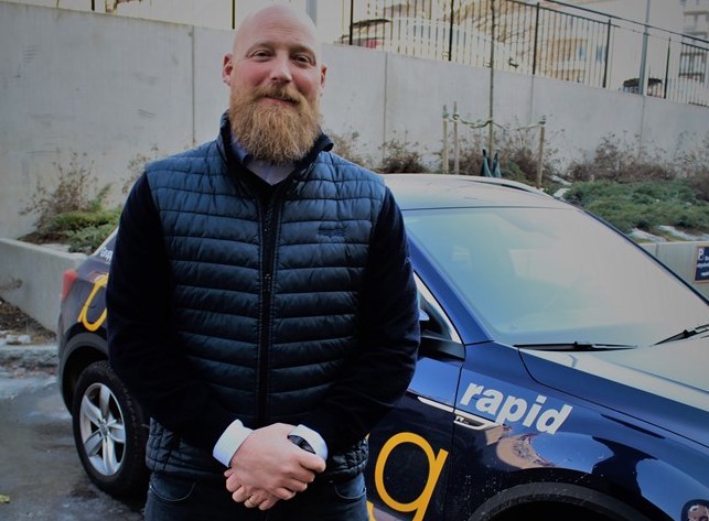 Fredrik Molin, vice vd på Rapid Säkerhet, gläds åt stark orderingång och en förväntad tillväxt på 80 procent den närmaste 12-månadersperioden.